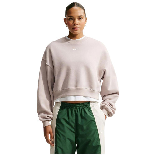 Nike Γυναικείο φούτερ Studio Fleece Medium Weight Oversized Cropped Crew
